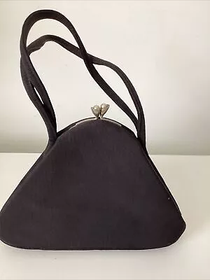 Vintage Black Handbag Waldybag 1950’s Evening Bag • £45.95