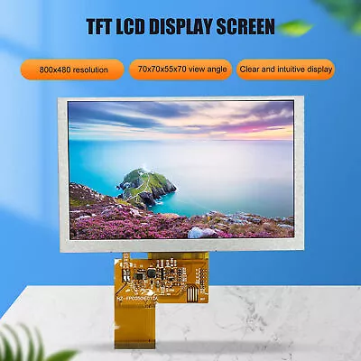 5 Inch TFT LCD Screen 800x480 RGB High Definition TFT LCD Display Module US • $23.43