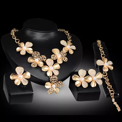 Gold Jewelry Exaggerated Alloy Four-piece Set • $18.52