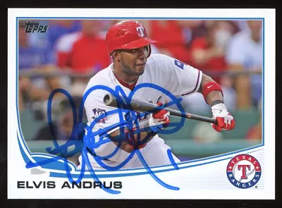 2013 Topps ELVIS ANDRUS Signed Card Autograph AUTO RANGERS WHITE SOX • $29.99