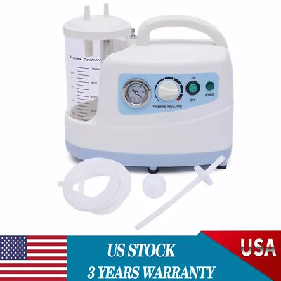 Portable Emergency Dental Phlegm Suction Unit Medical Vacuum Aspirator Machine • $159.60