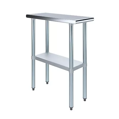 30 In. X 12 In. Stainless Steel Work Table | Metal Utility Table • $144.95