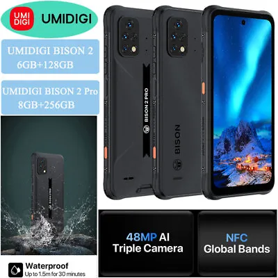 6.5  Global UMIDIGI BISON 2 PRO 4G LTE Rugged Phone Android Waterproof Mobile • $351.55