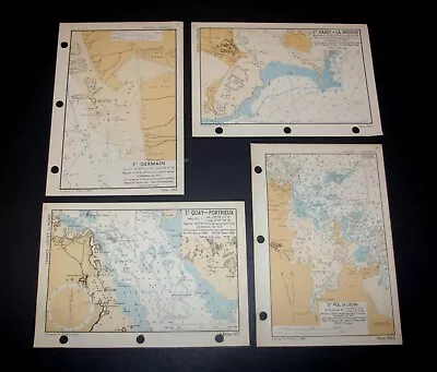 WW2 OVERLORD 4 Planning Maps For D-day Invasion Of FRANCE - 1943 St. Germain • $10.04