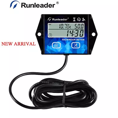 Digital Tach/Hour Meter RPM Maintenance Reminder Backlight For Generator Tractor • $12.95