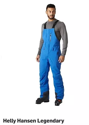 Helly Hansen Legendary Insulated Bib Men's Snow Pants Cobalt 2.0 Large • $80