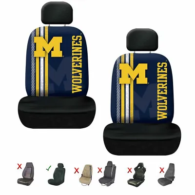New NCAA Michigan Wolverines Car Front Universal Fit Seat Covers Set • $45.48