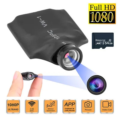 HD 1080P Tiny Micro CAM Camera Mini Smallest Screw Security Pinhole Camera 64GB • $21.53