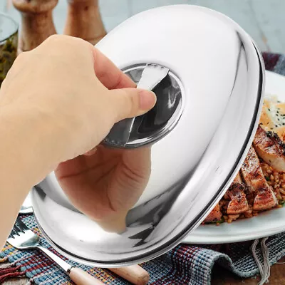  Stainless Steel Steaming Cover Steamer Lid Steak Food Serving Cover Kitchen • $11.10