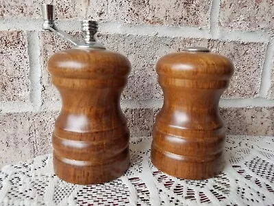 Olde Thompson Wooden Pepper Grinder Mill Salt Shaker Set VINTAGE • $18.99