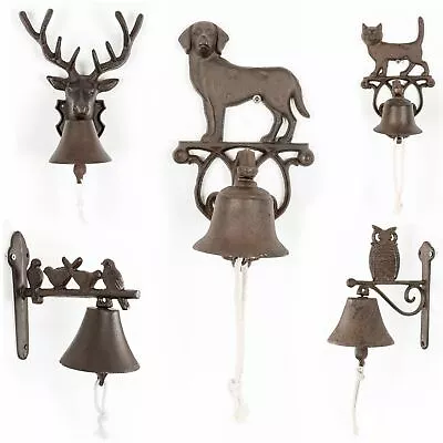 £14.99 • Buy Metal Cast Iron Door Bell/Door Knocker Wall Mounted Traditional Decoration Style