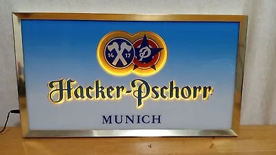 Hacker-Pschorr Scarce Lighted Motion Beer Sign Germany SHARP!! • $229.95