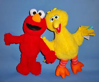 SESAME STREET Plush Elmo 13  And Big Bird 14 -Kohl's Cares-Muppet LOT-2-NWT • $25.50