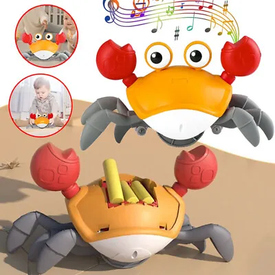 Crawling Crab Baby Toys 12 18 Months Interactive Walking Sensory Toys With Avoid • £11.99