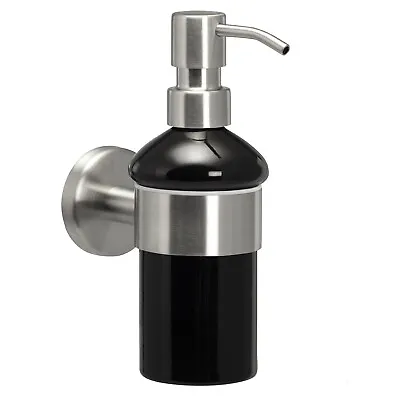 £14.46 • Buy Bremermann Bathroom Series PIAZZA CERAMIC - Soap Dispenser Black, Stainless Steel Matte