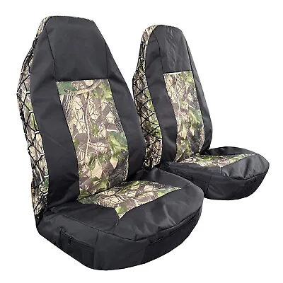 Front Waterproof Camo Green High Back Car Seat Covers For Silverado 1500 2022 • $65.99