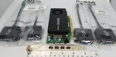 Nvidia K1200 4GB GDDR5 4X Mini DP To VGA Adapters Windows 10 Video Graphics Card • $119.99