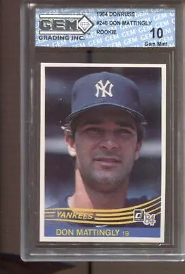 1984 Don Mattingly Donruss #248 Gem Mint 10 RC Rookie New York Yankees • $134.99