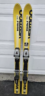 Volkl Vertigo G3 Volk Jr. 120cm 91-67-83 Yellow Skis Marker Racing Bindings M450 • $85.28
