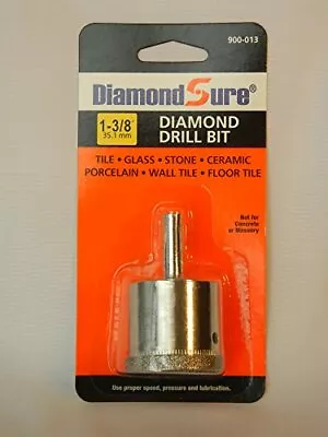 1-3/8  DiamondSure Diamond Drill Bit Glass Tile Granite Ceramic Porcelain Stone • $27.07