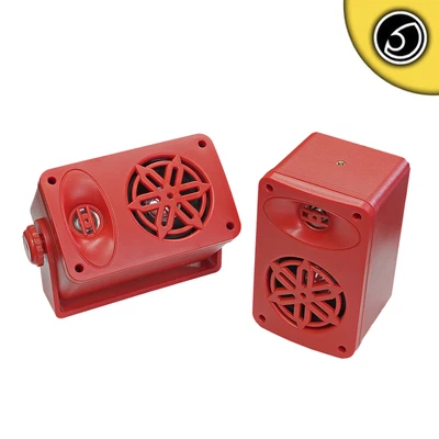 £14.75 • Buy Bassface SPLBOX.4RD 200w Marine Boat Van Outdoor Box Speakers Pair Red