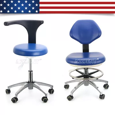 Dental PU Leather Medical Stool Doctor Assistant Stool Mobile Chair Office Stool • $110.39