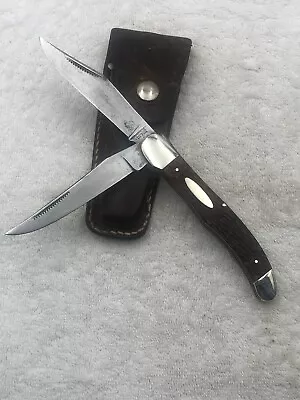 Vintage Western 062 Two Blade Folding Hunter Made In Boulder Co USA • $80