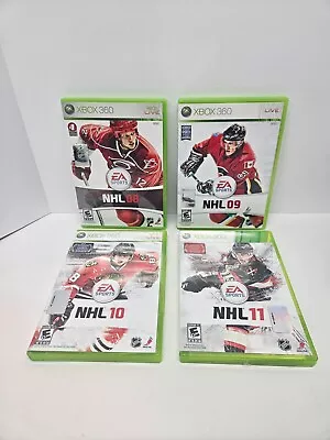 XBOX 360: NHL 08 09 10 11 Games Bundle *COMPLETE & FREE SHIPPING* • $14.99
