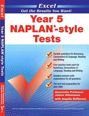 Excel Year 5 NAPLAN*- Style Tests • $26.95