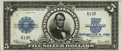 1923* 5 Dollar US Silver Certificate* Free Shipping * MUST READ ! • $5.99