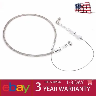 Accelerator 24” Stainless Steel Throttle Cable Braided Universal For Ford 302 US • $14.99