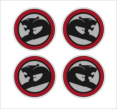 $14 • Buy HSV Stickers Matt Black/red/silver  FOUR (4) Suit 50 Mm Caps