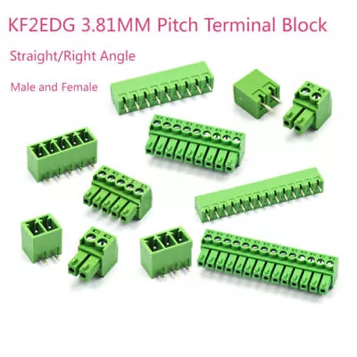 KF2EDG Terminal Block Male & Female 3.81mm Pitch PCB Screw Connector 2/3/4/5~16P • $145.28