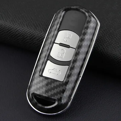 $20.79 • Buy ABS Plastic Carbon Fibre Car Remote Smart Key Case Cover For Mazda 2 3 6 CX3 CX5