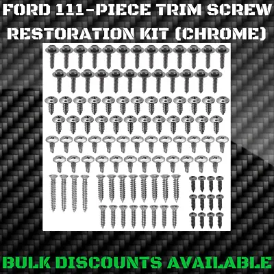 1955-1970 Ford Fairlane Interior Exterior Molding Engine Bay Trim SCREW KIT OEM • $32.86