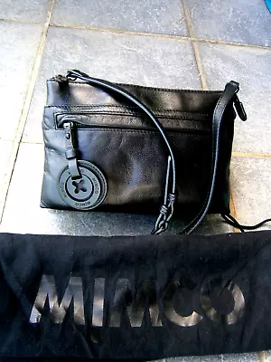 Mimco Duo Crossbody Leather Bag. Black. • $45.66