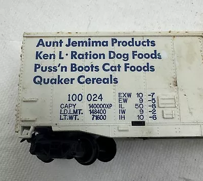 HO QUAKER OATS A Jemima PUSS N BOOTS ADVERTISING BILLBOARD BOX CAR • $22.99