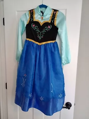 Disney Store Anna Frozen Dress Up Girls Costume Dress Size 9/10 • $10