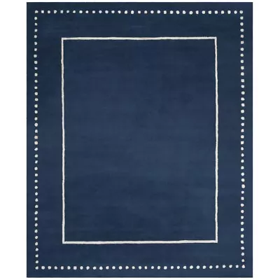 SAFAVIEH Bella BEL151G Handmade Navy Blue / Ivory Rug • $47.99