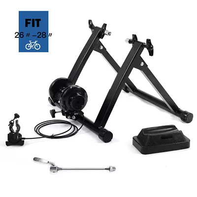 8 Level Resistance Magnetic Indoor Bicycle Bike Trainer Exercise Stand Black • $69.99