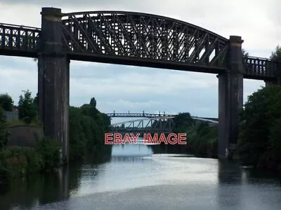 Photo  Disused Railway Bridge Over Manchester Ship Canal Viewed From Latchford L • £1.85