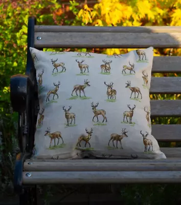 Stag Print Linen Cushion Covers • £7.50