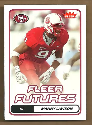 Manny Lawson 2006 Fleer Futures #165 RC Rookie San Francisco 49ers Wolfpack • $2
