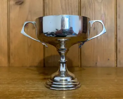 NOT ENGRAVED Vintage Silver Plate Trophy Loving Cup Trophies Trophy • $35.36