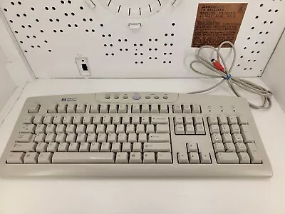 Vintage HP Hewlett Packard Keyboard RT2856TW Wired PS/2 GRAY - TESTED WORKS • $29.90