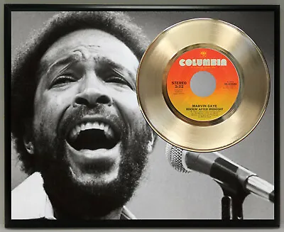 Marvin Gaye Poster Art Metalized Record Music Memorabilia Plaque Wall Art 2 • $129.95