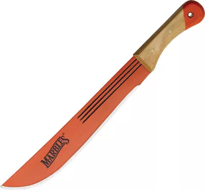 Marbles 20  Machete Carbon Steel Orange Blade Wood Handle Outdoor Hunting 12714 • $23.84