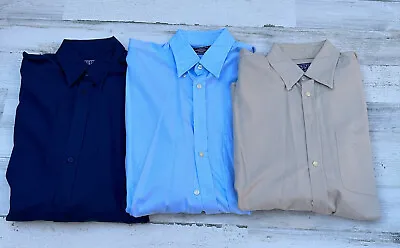 Lot Of 3 Mens Dress Shirts Cotton Cashmere Charles Tyrwhitt Size Medium • $129.99