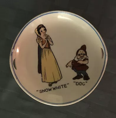 1937 Disney Snow White And The Seven Dwarfs Serving Platter From Child’s Tea Set • $19.99