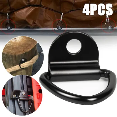 $17.90 • Buy 4PCS D-Ring Tie Down Anchor Garden Fixing Point Anchor Eye Hook For Cargo Boat